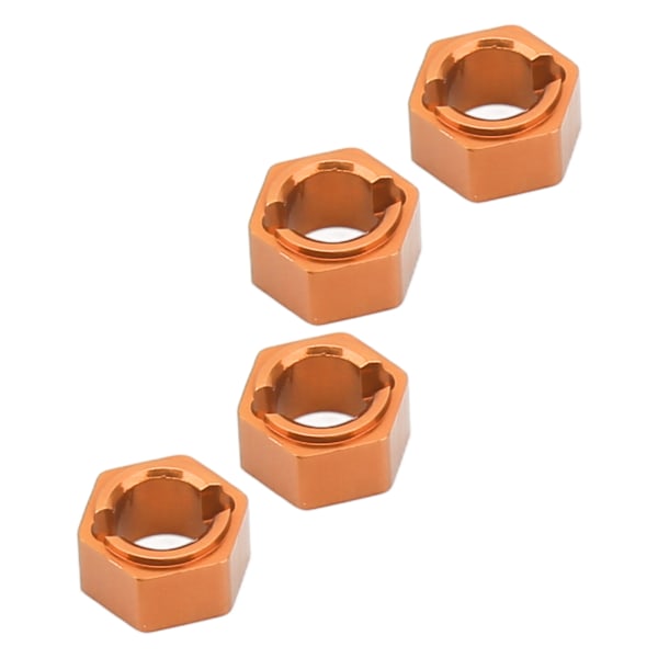 7 mm sexkantiga hjulnav i professionell aluminiumlegering, RC-hjulnavadapter för FMS FCX24 1/24 RC-bil, guld