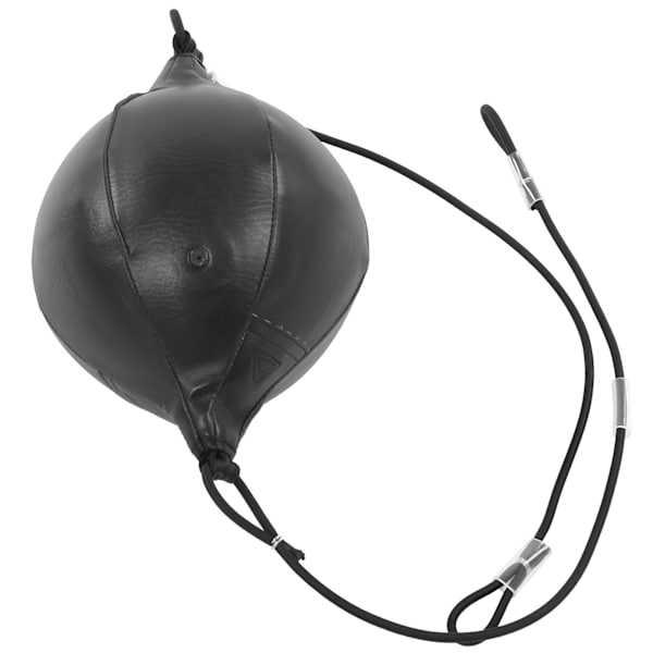 Oppustelig boksebold i PU-læder til Muay Thai Swivel Punch Bag til bokseøvelserSort