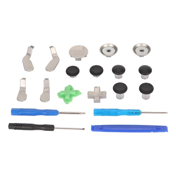 15 i 1 Kontroller-Paddler, Tommelpinner, Tilbehør, Utskifting, Rustfritt Stål, Kontroller-Joystick-Deler for Xbox One Elite