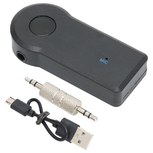 Bil Bærbar Bluetooth Musikk Mottaker Mini Trådløs Lydadapter 3.5MM Aux for Telefon