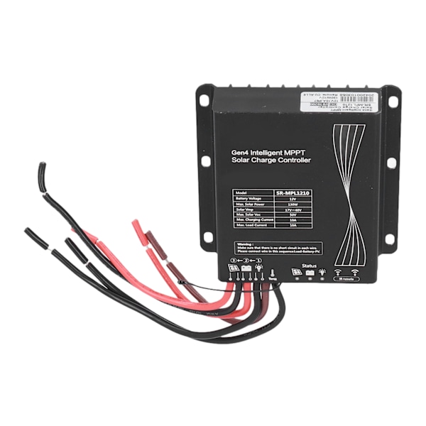 12V 10A 130W MPPT Solcellsladdningsregulator Urladdningsregulator IP67 Skydd för Hushåll RV Båt