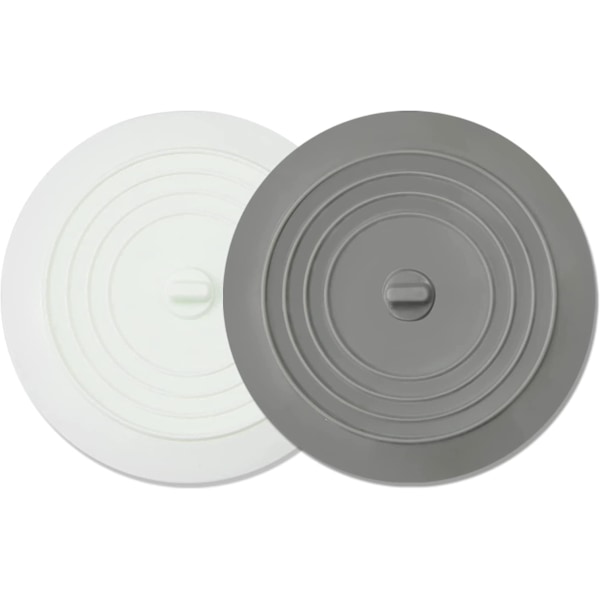 Stor Silikonavloppsskydd för Kök, Badrum och Tvätt - 2-pack, 15 cm