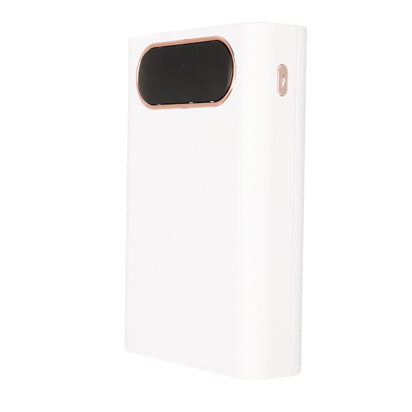 Powerbank-etui til 4 stk. 21700 batterier - Plast DIY Powerbank-boks-sæt - Hurtigopladning 22,5 W - Batterioplader-etui - Hvid