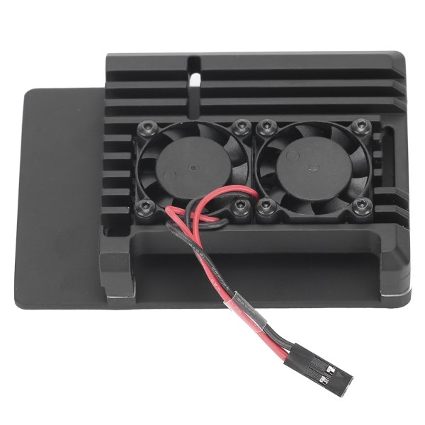 Case Raspberry Pi 4B:lle ja kaksoisjäähdytystuulettimelle, yhteensopiva Pi2b 3b 4B:n kanssa