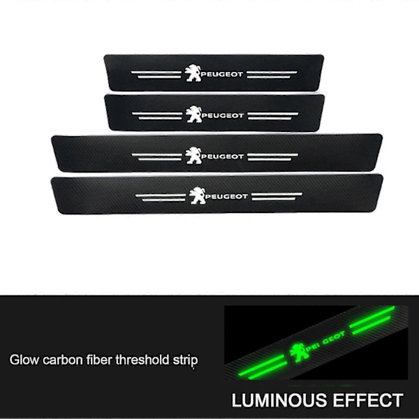 Biltillbehör - Repskydd för Tröskelskydd Modern4pcs