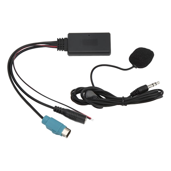 Bluetooth 5.0 AUX-modul för bil, handsfree-mikrofon, ABS, slitstarkt, åldersbeständigt, för Alpine KCE-236B