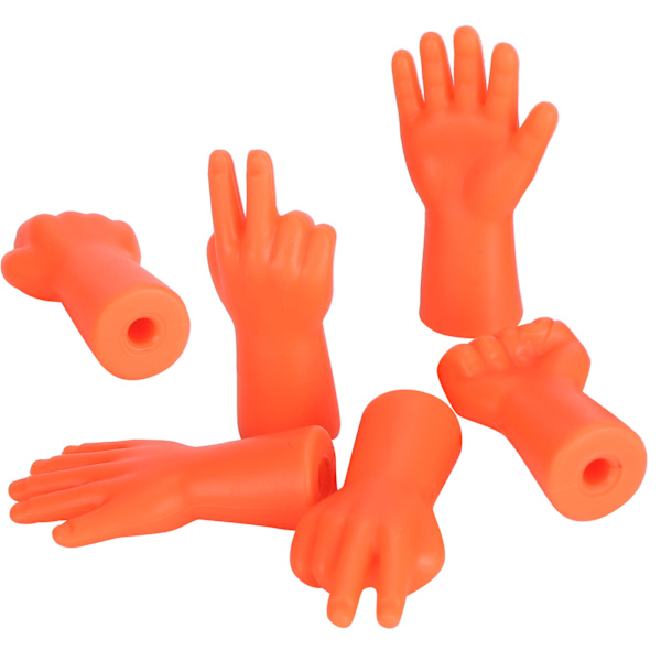 6 stk. nålebeskyttelse skridsikker sweaterpind beskytter strikning forhindrer tab af nåle tilbehør (orange)