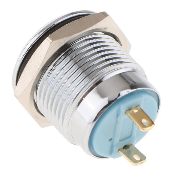 3 x 16mm 12V IP67 Vattentät LED Metall Indikatorlampa Typ D--