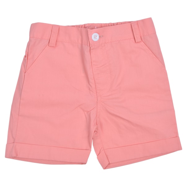 Rosa baby shorts pustende bomullsbukser myke småbarns sommer shorts for 3-6 år gamle babyrosa 90cm