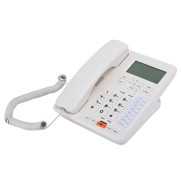 OR6400 Business Office Telefon Samtals-ID Handsfree Samtal Fast Telefon Vit