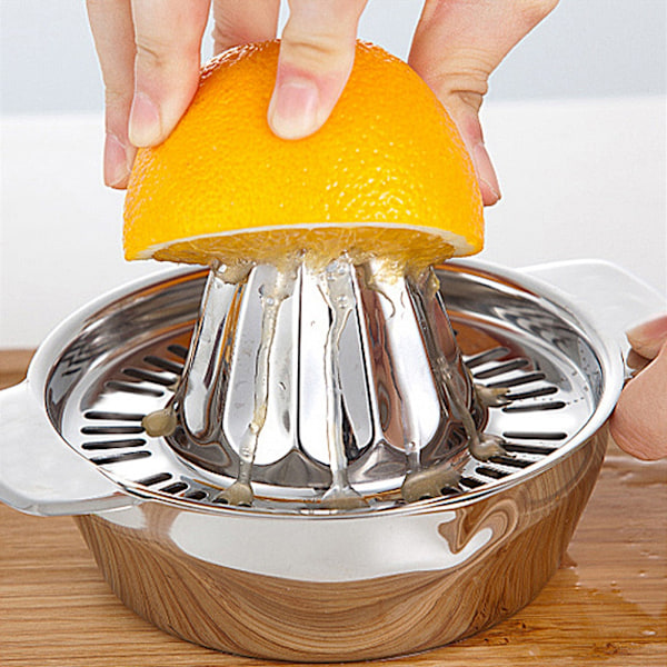 Manuel Press Citrus Citron Orange Frugtpresser Juicer Ekstraktor Køkkenartikler i Rustfrit Stål