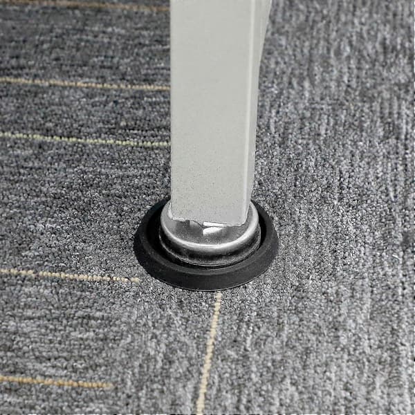 Silikone stolebensbeskyttere - 6-pak runde møbelbeskyttere, 6,4 cm, kompatible med de fleste bordben, sorte