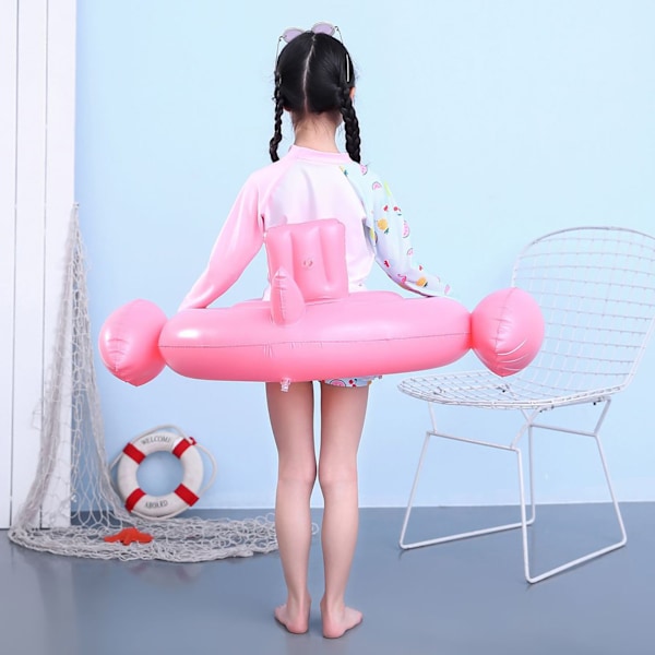 Simring för barn med söt design, PVC, lätt och bärbar, med säte, för strand och pool