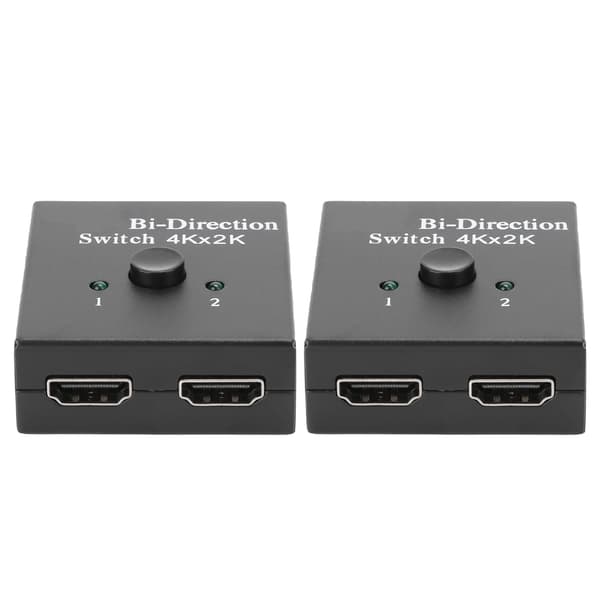2 stk. HDMI Bi-Direction Switch Converter Switcher Splitter Hub HDCP 2x1 1x2 ind/ud