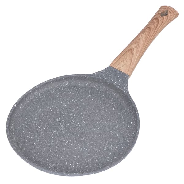 Pannekakeform med flat bunn, grå aluminiumslegering, non-stick stekepanne til kjøkkenet