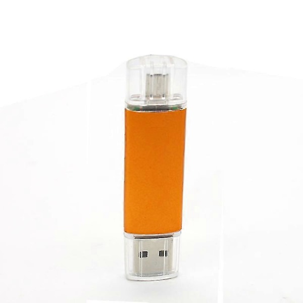 2.0u Höghastighets Disk Otg Dator Och Dubbelanvändning Mobiltelefon, Lämplig För Mobiltelefoner (orange, 64gb)