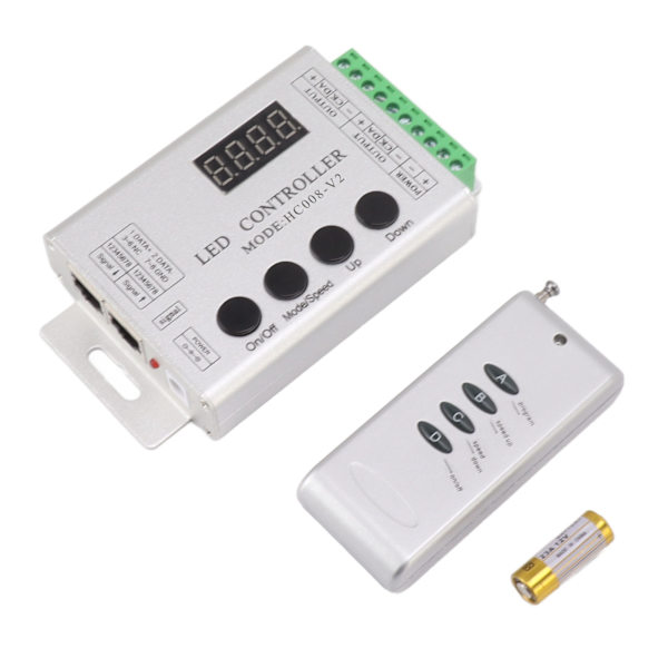 LED RGB Controller SPI Signal Light Strip Controller til 6803 1903 WS2811 WS2812B 5V til 24V