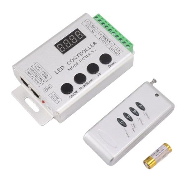 LED RGB-controller SPI-signal lysstribe-controller til 6803 1903 WS2811 WS2812B 5V til 24V