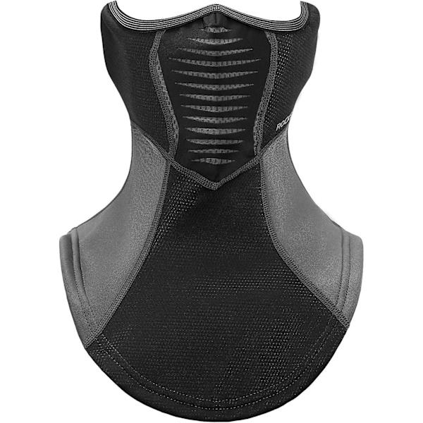 Talvinen tuulenpitävä fleece-balaclava kaulamaski lämpökuviolla/suodattimella - Harmaa, moottoripyörään, pyörään, hiihtoon - Miehille ja naisille