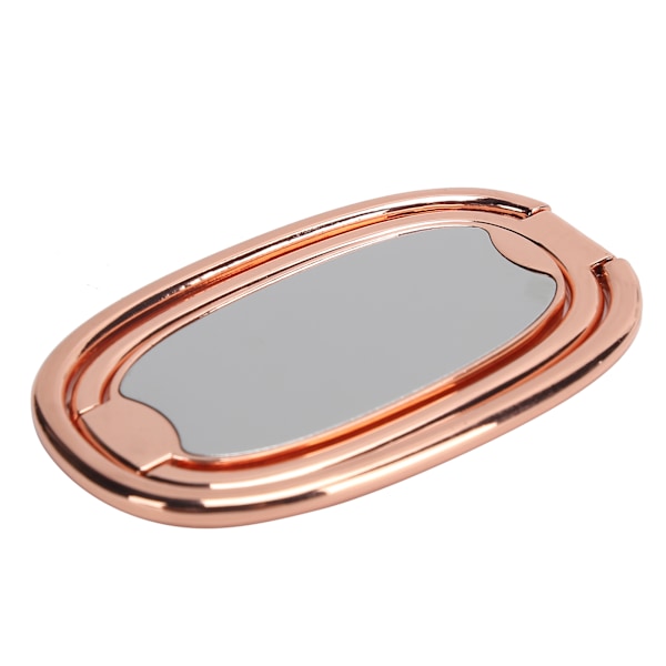 Mobiltelefon Finger Ring Stativ Grepp 360° Rotation Telefonhållare för Magnetisk Bilfäste Roséguld