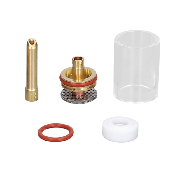 TIG Svejselampe Tilbehør Argon Svejser Glas Kop Del Sæt Kit til 2.4MM WP17/18/26