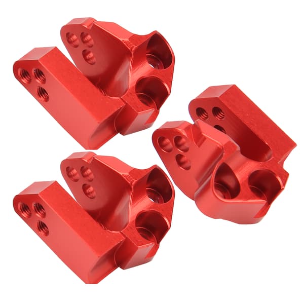 Fast kode trækbom i aluminiumslegering, egnet til Axial SCX10 III AX103007 1/10 RC bilmodel, rød