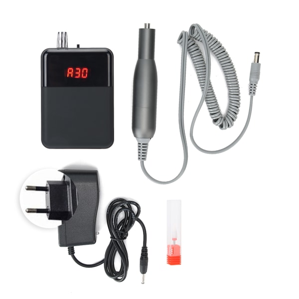 30000 RPM Professionell nagelborrmaskin Bärbar elektrisk nagelpoleringsmaskin Mini nagelslipverktygsetEU-kontakt 110 ~ 240V