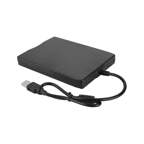 USB Floppy Drive 3.5In External Portable 1.44 MB FDD Floppy Disk Drive for Windows 7 8 200 black