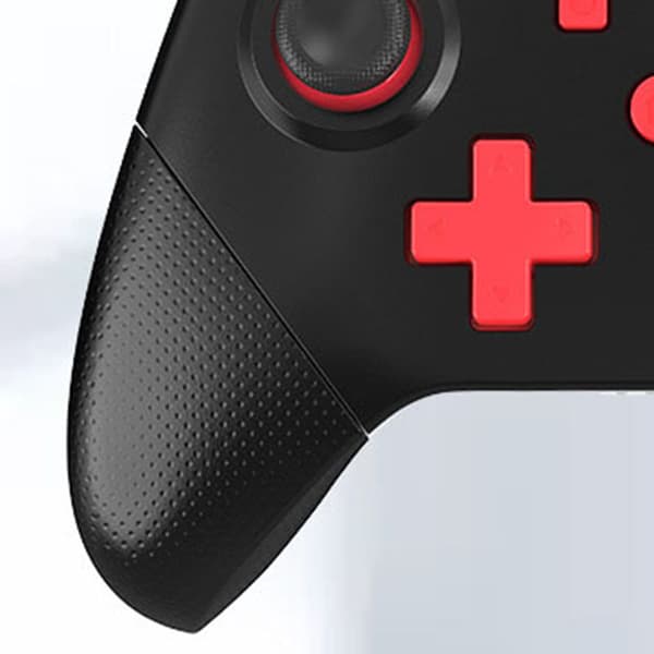 Bluetooth Gamepad NFC Somatosensorisk Dobbelt Motor Vibration Trådløs Game Controller med 3D Joystick til Switch Sort