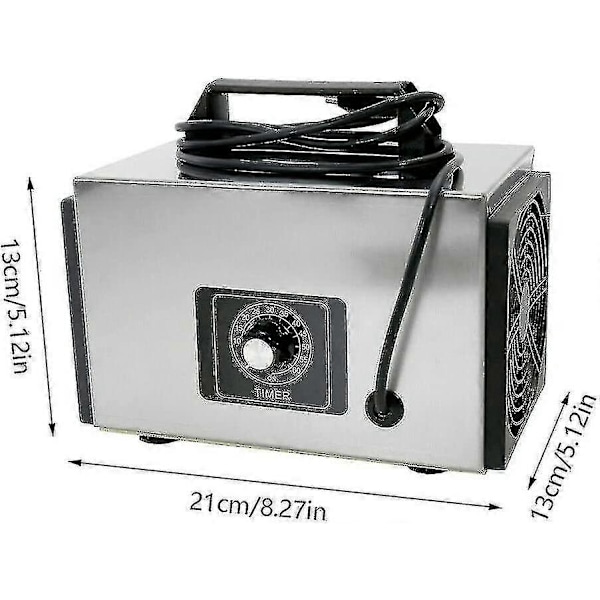 Ozon Generator 10.000mg/t, Ozon Maskine Med Timer Funktion, Røg Lugt Fjerner Lugt Eliminator Til Hjem Og Bil