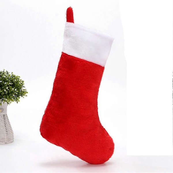 10 st Röda Julstrumpor i Filt