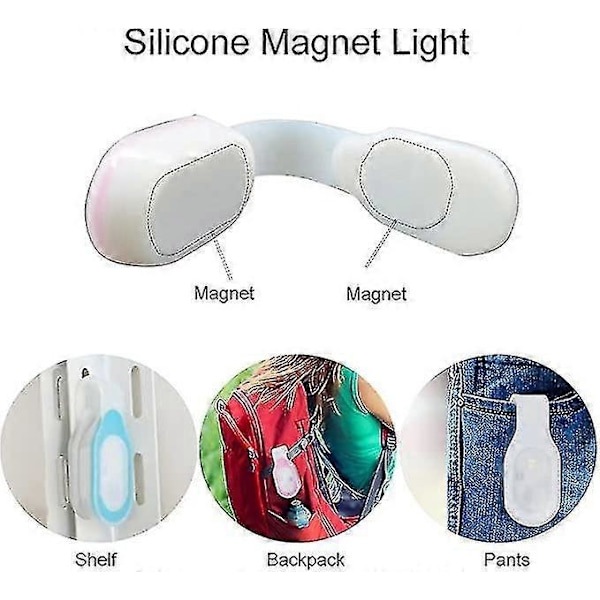 LED Bærbare Lys til Sygeplejersker med Håndfri Magnetisk Klips, Til Vandreture Hundeluftning Løb Læger_SZXM