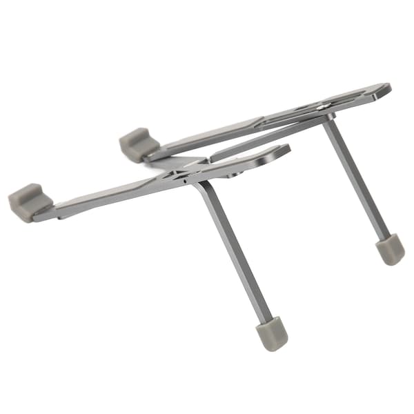 Sammenklappelig bærbar computerstander Ergonomisk design Anti-slip Letvægts bærbar computerbordstander til 9 til 15,6 tommer bærbare computere Grå