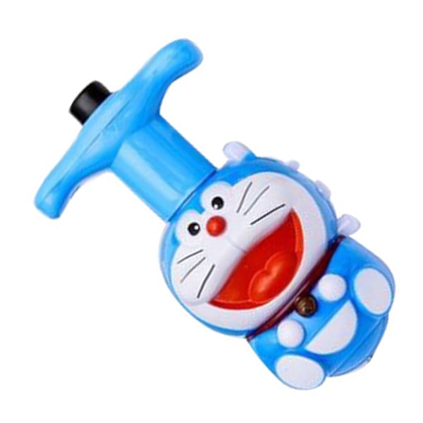 Gyroskop Leksak med LED Blinkande Ljus Musik Söta Seriefigur Roterande Topp Gyroskop Launcher Leksak Typ 1