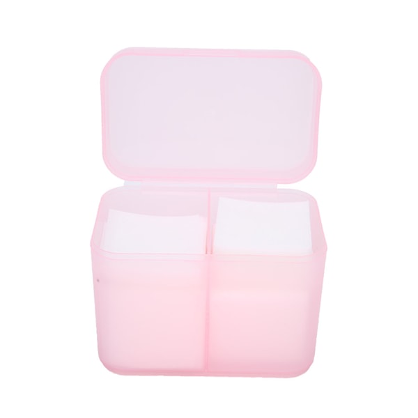 2 Grids Nail Art Säilytyslaatikko Kynsilakan organizer kotelon pidikekotelo Pinkki
