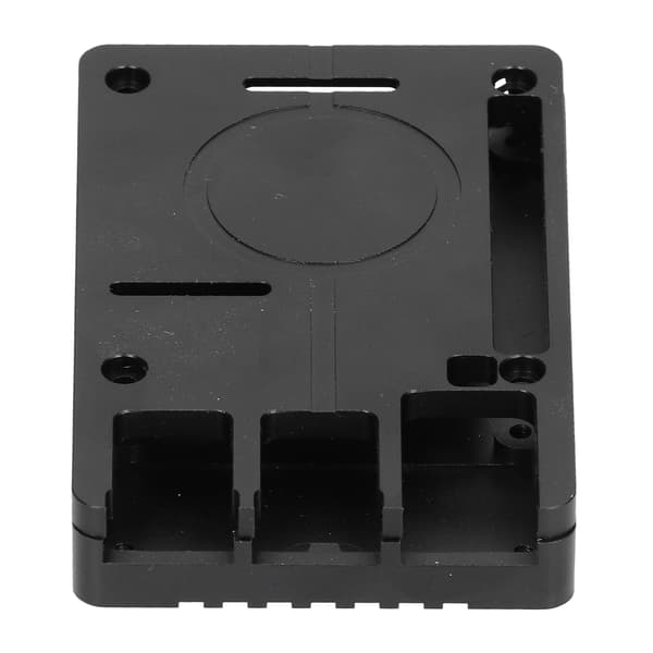 Aluminiumslegering skal ultratynd CNC køling køleplader metalskal til Raspberry Pi 4B (sort)