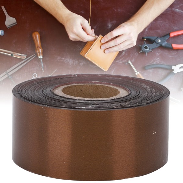 Varmstämpling Folie Papper Läder Tyg Paket Box Gör-det-själv dekoration Tillbehör 3cm Bredd 120 Meter/ RollBrown