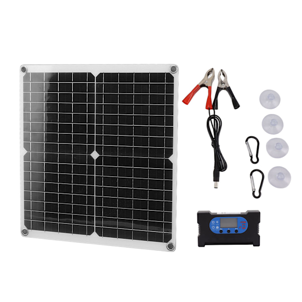 25W solcellepanel solmodul med 100A controller nem installation stabil udgangskredsløbsbeskyttelse til RV hjem camping