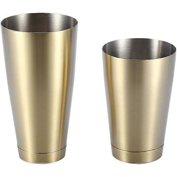 Rostfritt Stål Robust Hållbar Cocktailbägare Shaker Bar Hem Kök Verktyg (Titanium Guld)