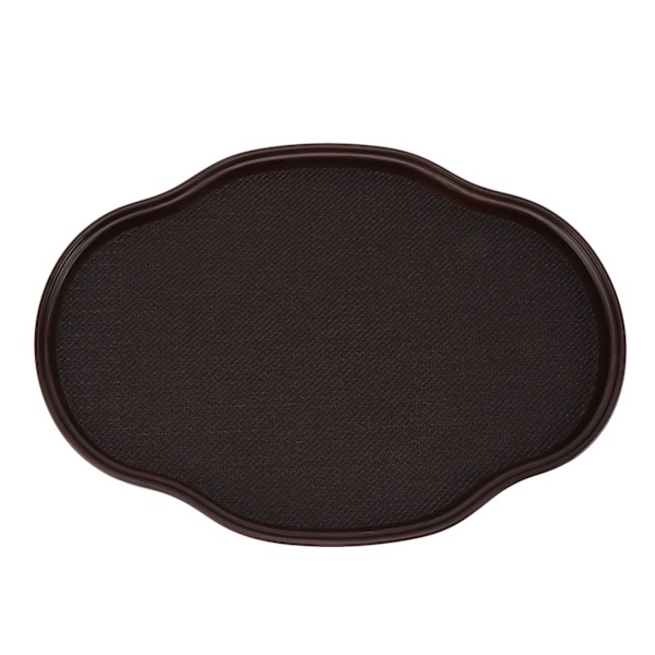 Tea Tray Retro Prevent Slip Minimalist Retro Japanese Style Food Serving Tray for Home Coffee Snack Meals M Irregular Oval