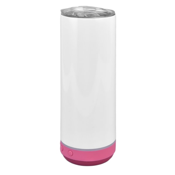 Bluetooth Speaker Cup 20oz Bærbar Aftagelig Rustfrit Stål Sublimation Musik Isoleret Flaske Rød Bund