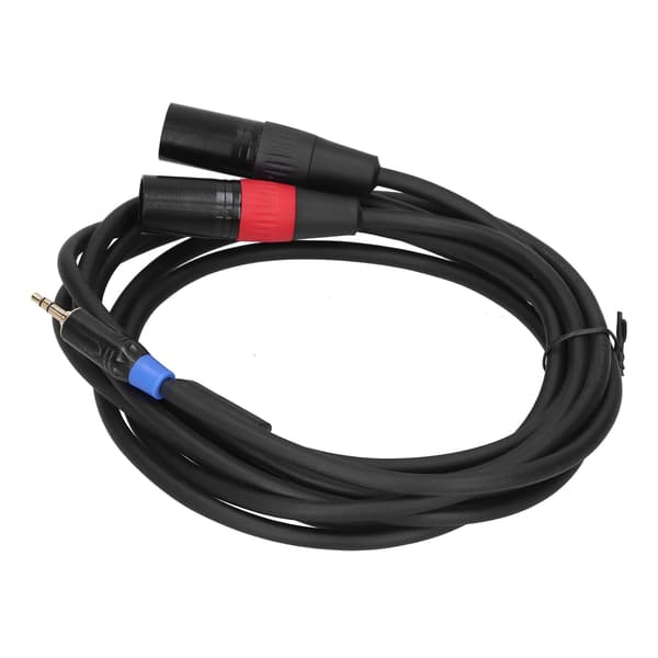 3,5 mm stereo han til dobbelt 2 XLR hanstik konverter lydadapterkabelledning 3M
