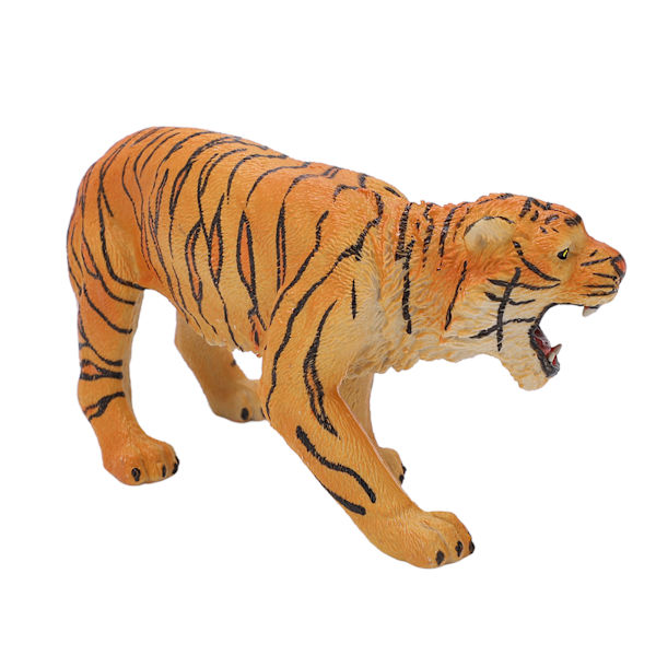 Tiger Figurine Vildt Dyr Plast Simulation Tiger Model til Børn Gave Hjemmekontor Dekoration