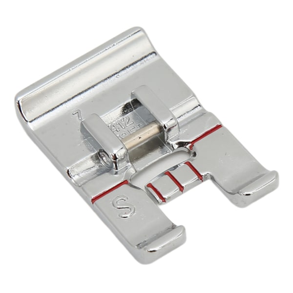 S Presser Foot Slitstarkt Lätt Installation Rostfritt Stål Sidofoder Tyg Presser Foot för Viking