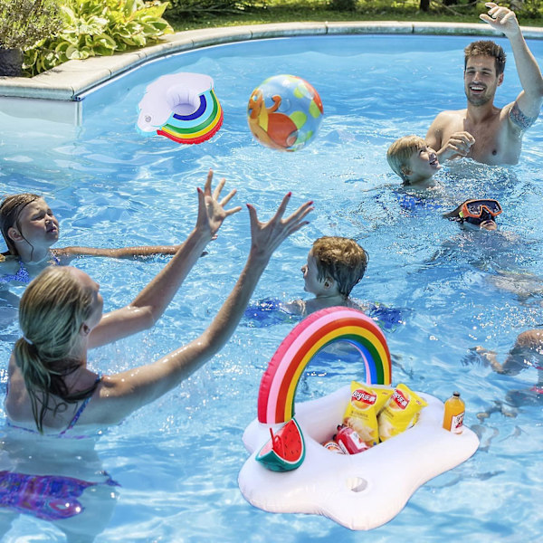 Oppustelige coasters, pool float kopholder, oppustelig strandpool bøje, oppustelig kopholder, flydende poolbar, oppustelig pool party bakke