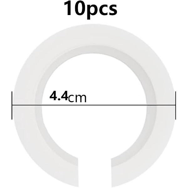 Ikke-elektrisk hvid fjer pendel lampeskærm med reduktionsring til stue og spisestue, 30 cm