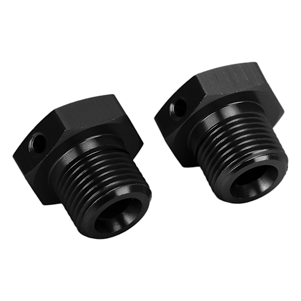 1 par aluminiumslegering 17 mm hjulnavadapter med pinne for ARRMA 1/8 RC bil oppgraderingsdelsvart