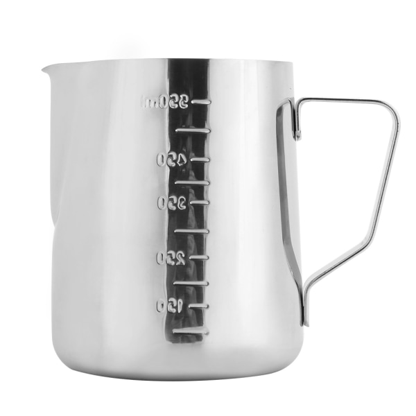 Husholdnings kaffeskummende kande i rustfrit stål Træk blomsterkop Mælkeskummende kop (550 ml)