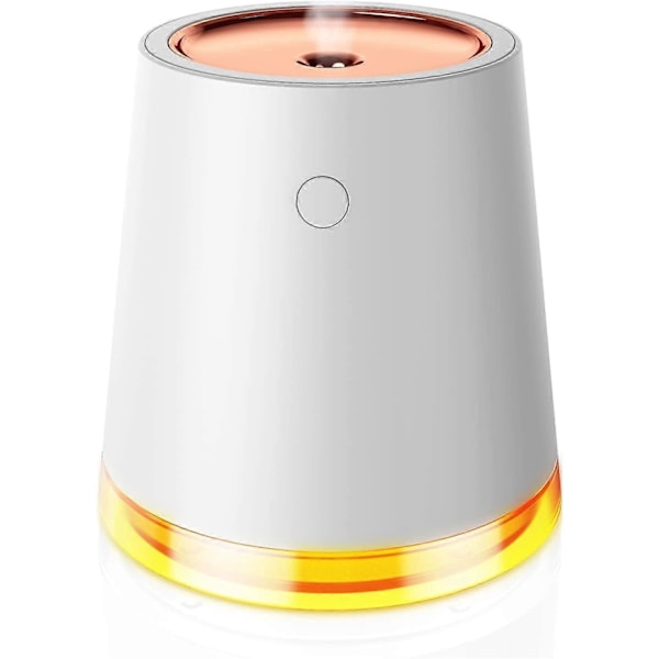 Luftfuktare, 2000mAh Uppladdningsbar Luftfuktare, 500ML Sval Mist Luftfuktare med Nattlampa, Automatisk Avstängning W