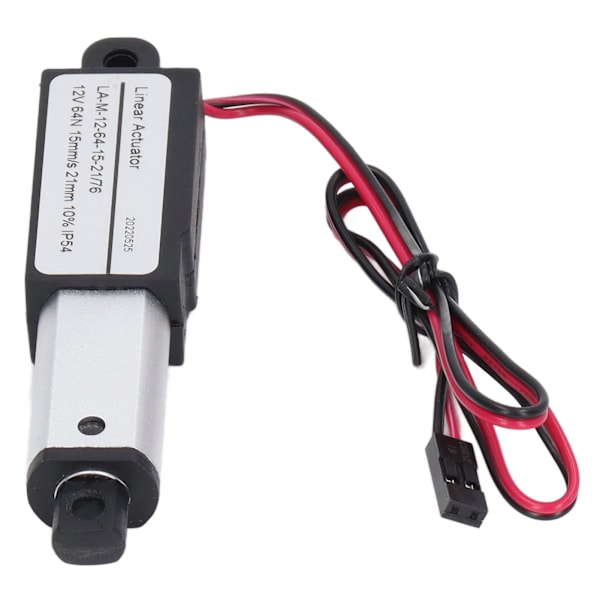 Elektrisk mikro lineær aktuator aluminium ABS jævnstrømsforsyning mini bevægelsesaktuator til landbrugsmaskiner 12V 21mm 0,8in